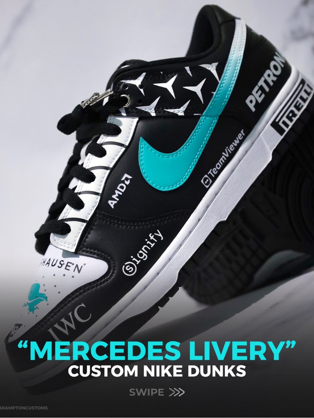 Custom F1 Dunks 🏎️💨